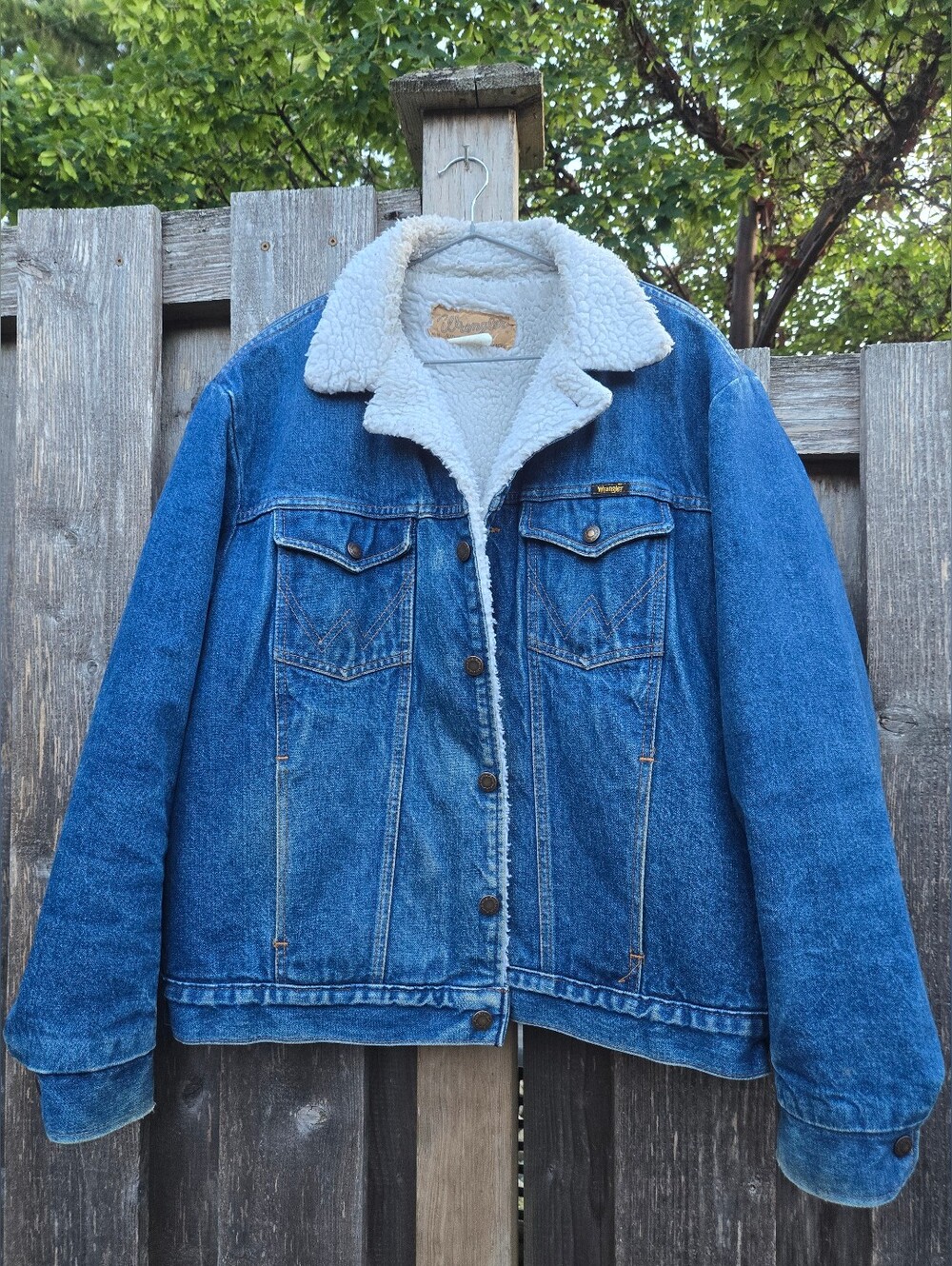 Wrangler Sherpa Denim Jacket - Vintage 1980's